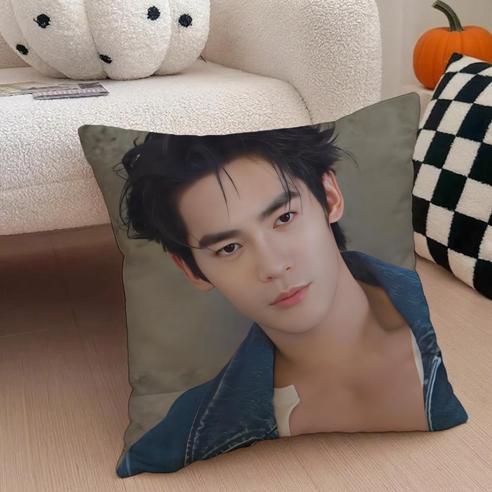 Fashion FAN Gifts Modern Elegant YYu Shi Yosh Cushion Cover Linen Pillow Case Soft Breathable Protective Couch Room Decoration