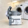 Washing Machine Pump Assembly for Replacement Work, Aftermarket ABS Replacement Part with White Housing, Integrated Mounting Flange and Tabs