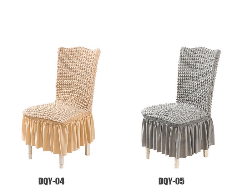 Husă de Scaun Elegantă din Dantelă Seersucker - Universală, Elastică, Protector Anti-Murdărie