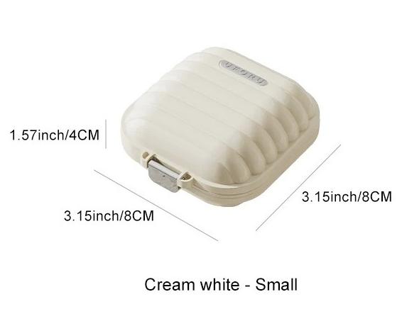 

1 шт. Портативная мини-таблетница для путешествий на открытом воздухе, карманная, с отделениями, для хранения таблеток, с герметичным влагозащищенным дизайном