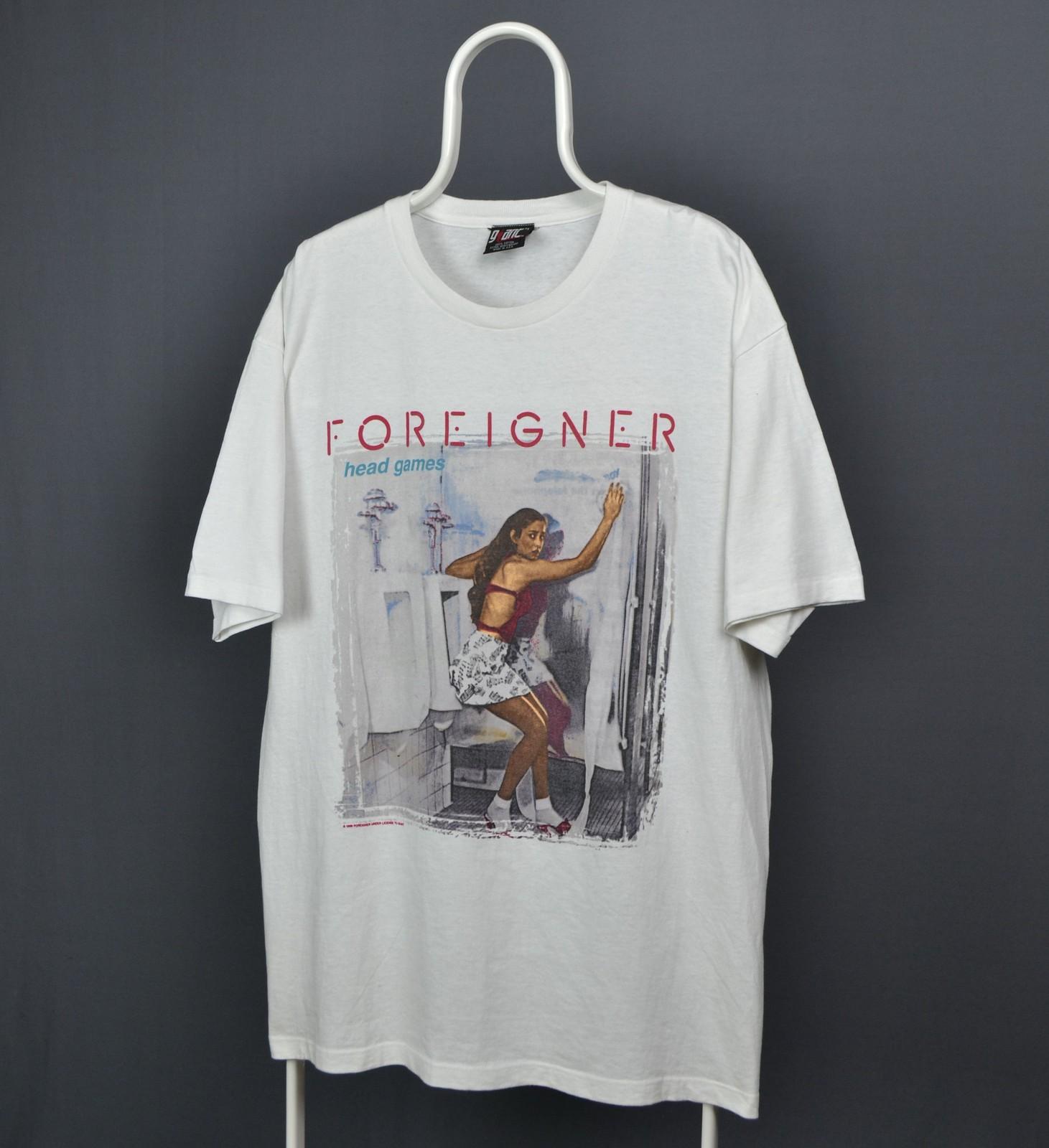 Foreigner Head game album white short sleeve tee QT7379 Unisex T-Shirt XXXXL