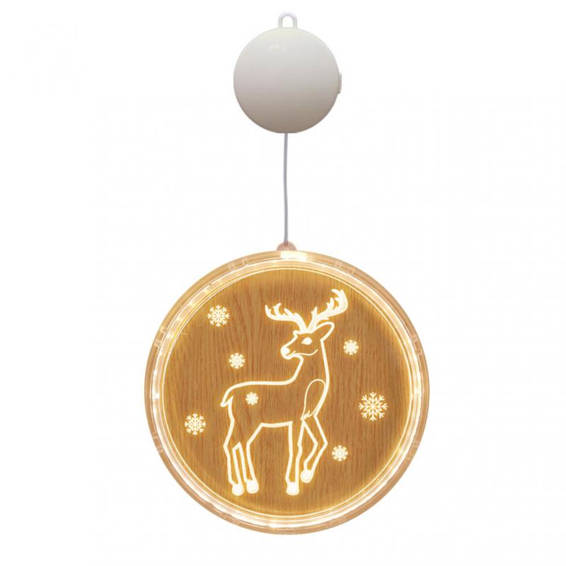 Wesołych Świąt LED Lampki Fairy Święty Mikołaj Łoś Sypialnia Salon Jadalnia Dekoracja Prezent Noworoczny Lampka Wisząca na Choinkę