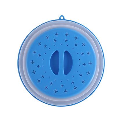 Multifunction Microwave Splatter Cover Easy Grip Splash-proof Food Preservation Cover Foldable BPA-Free Fruit Washing Basket