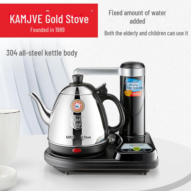 

Электрический чайник Jinzao T-15A с автоматической подачей воды и отключением питания для чайных сервизов чёрный