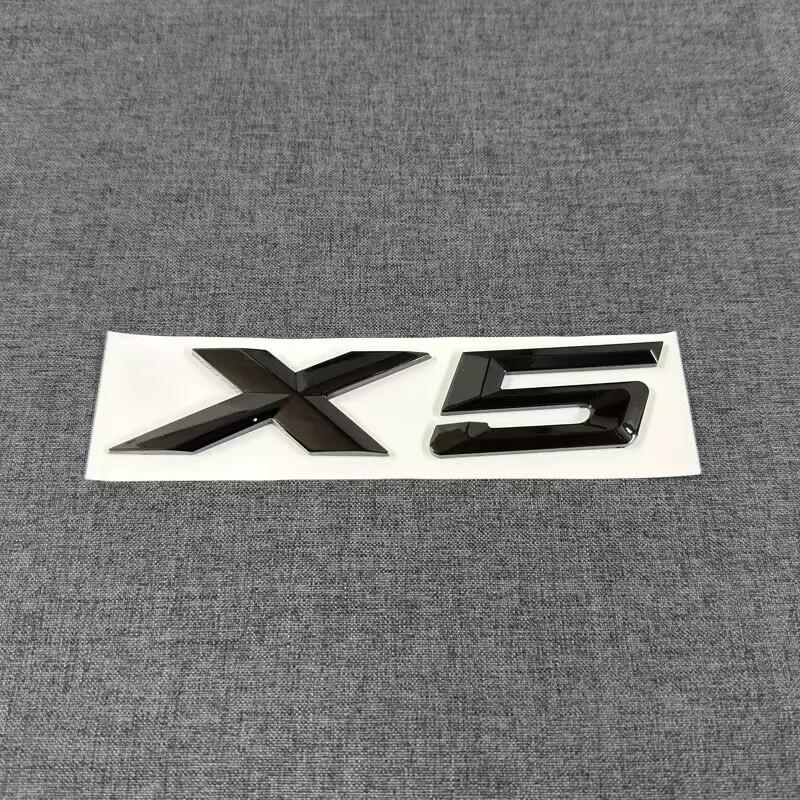 3D ABS Schwarz Chrom Auto Buchstaben Heckklappe Emblem X1 X2 X3 X4 X5 X6 X7 Logo Aufkleber Schriftzug Zubehör