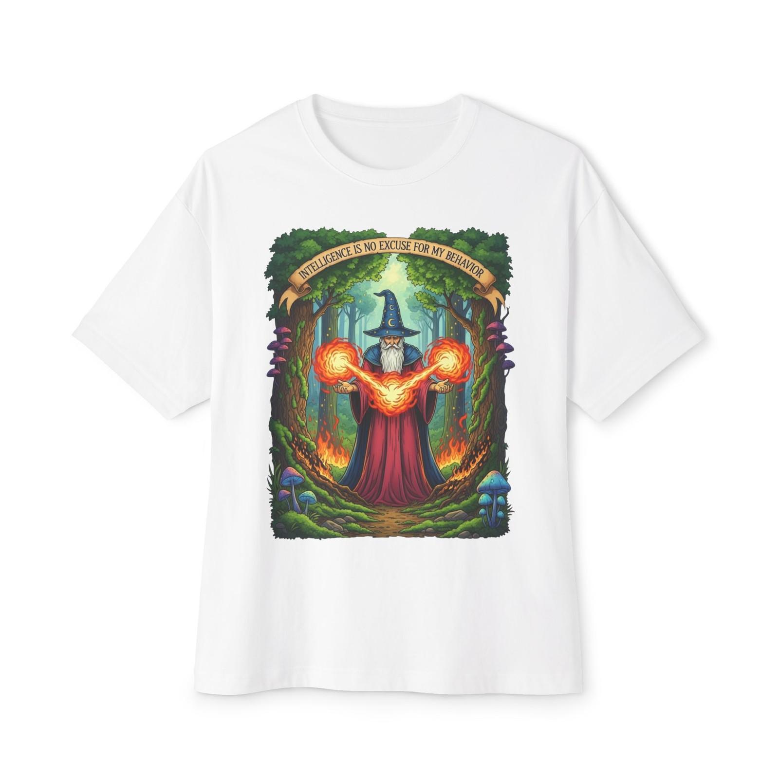Mystical Wizard Graphic Tee, Unisex T-Shirt, Oversized Shirt, Fantasy [...] S разноцветный