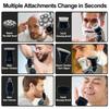 9 Blades Multi Grooming Kit Digital Display Electric Shaver Hair Trimmer Beard  Razor Wet Dry Men Facial Shaving Machine