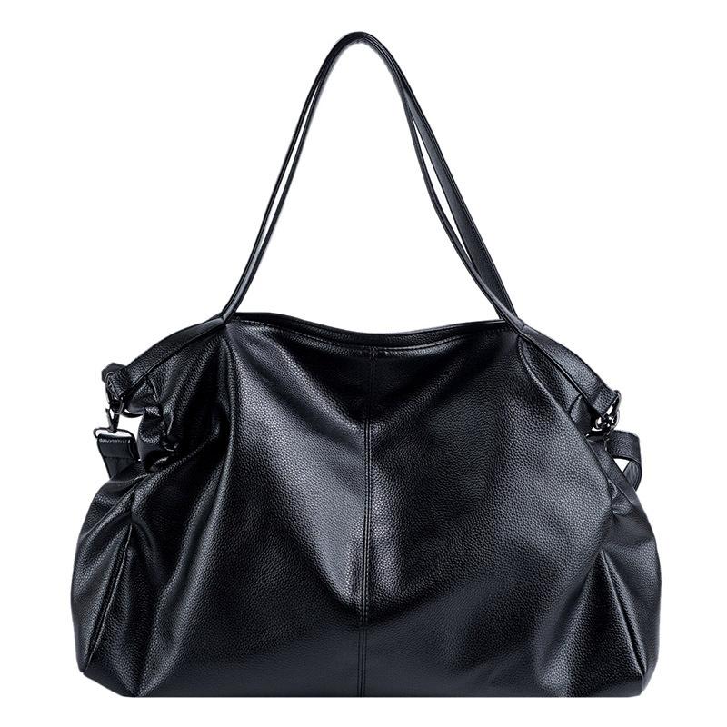 

Soft leather big bag women s new textured tote bag versatile casual handbag retro large-capacity shoulder messenger bag
