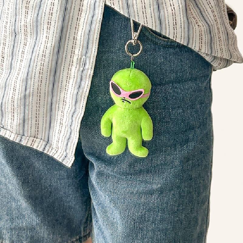Alien Plush Pendant Toy Bag Decoration Doll Keychain Kids Cartoon Cute Gift