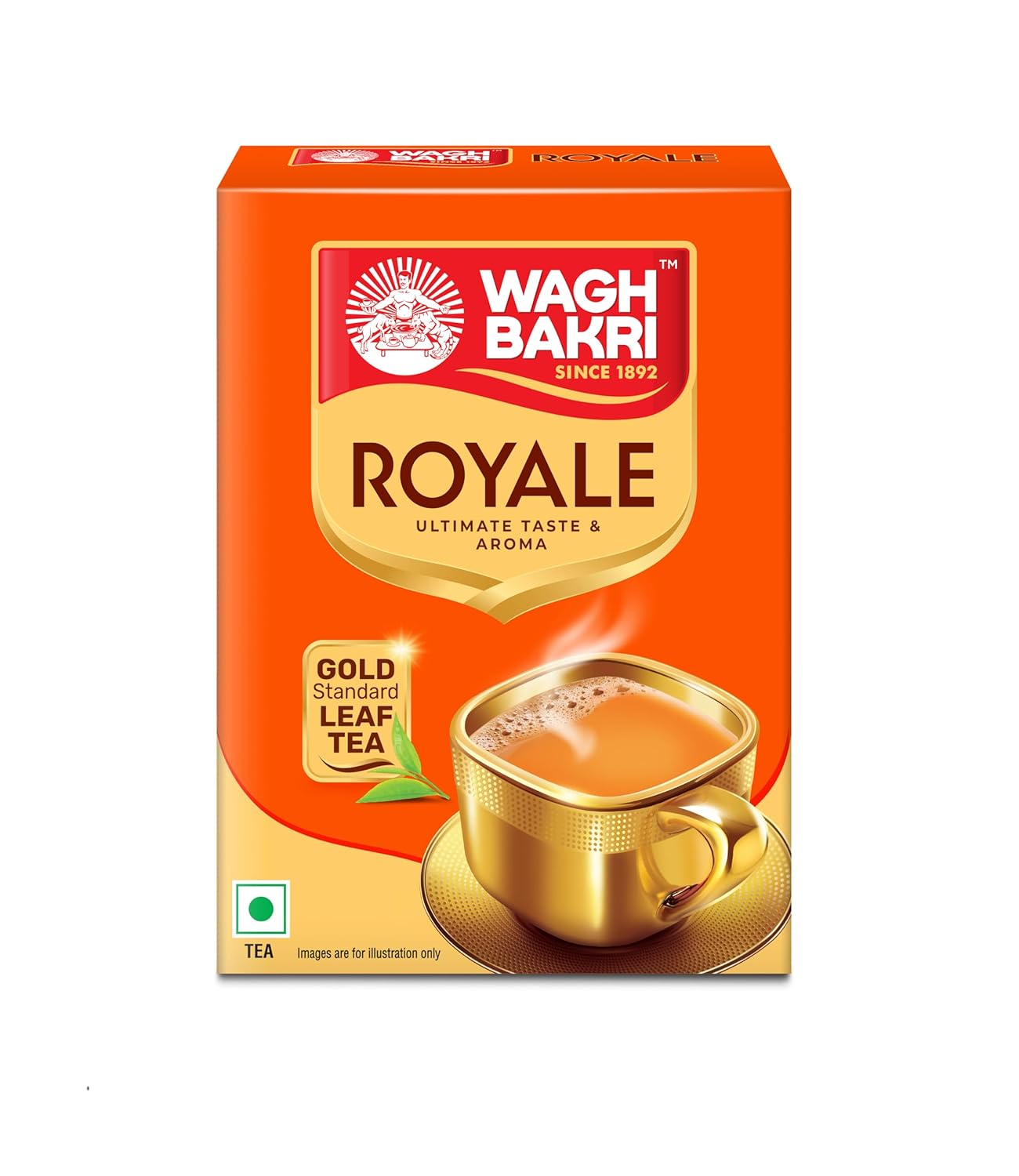 

Wagh Bakri Royale Leaf Tea 225 Gm Pack Of 1 | Premium Assam Black Tea With Rich Smooth Flavor And Golden Hue