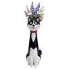 Vase à Fleurs Animal Fantaisiste en Résine Vase à Fleurs Moderne en Forme d'Animal Mignon Ornement Créatif pour la Décoration de la Maison Salon Étagère
