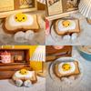 Toast Eggs Fried Plush Breakfast Toy With Face Girls Bedroom Decoration Gift