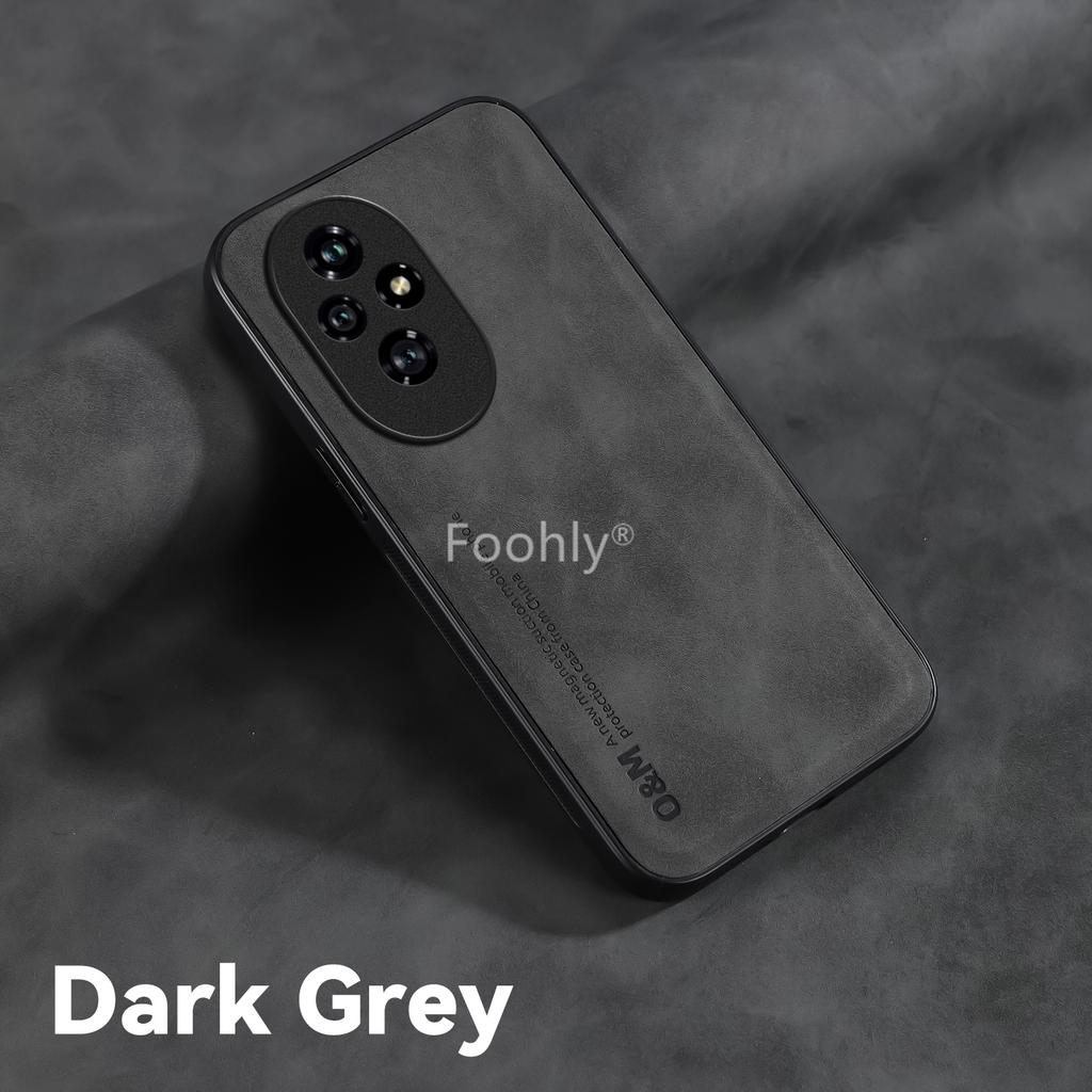 Nárazuvzdorné magnetické pouzdro z nubukové kůže pro Honor 200 Pro 200 Lite Chytrý ochranný kryt Zadní kryt Coque Funda