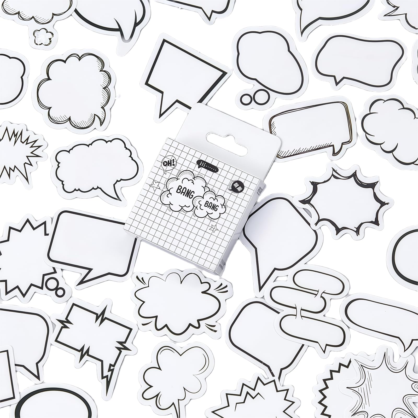 

Coollooda Speech Bubble Message Decoration Colored Kamio Speech Planner Message Total 90 Sheets Stickers, Stickers, Paper, Japan, Bubble, Write-On,