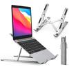 iVoler Laptop Stand [6-Level Height and Angle Adjustment] Foldable PC Stand, Aluminum Alloy, Ergonomic Design, Back Pain & Shoulder Stiffness Relief,
