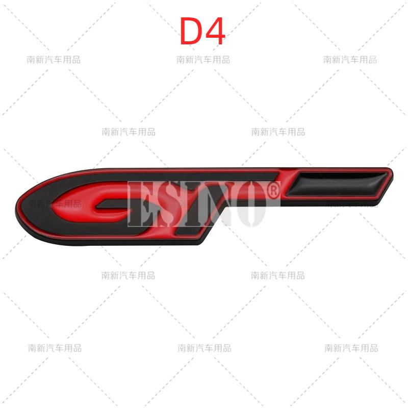 Car GT GTI Line 3D Metal Chrome Zinc Alloy Emblem Car Badge Body Fender Adhesive Emblem