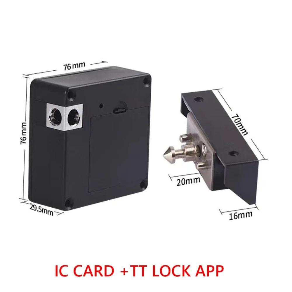 T8 Smart Drawer Lock IC Card TTLock APP Unlock Furniture Wooden Cabinet Door Locks Keyless Invisible Sensor Lock Easy To Install