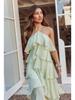 2026 Elegantes Sommerurlaub Neckholder 3D-lagiges Trägerkleid für Damen