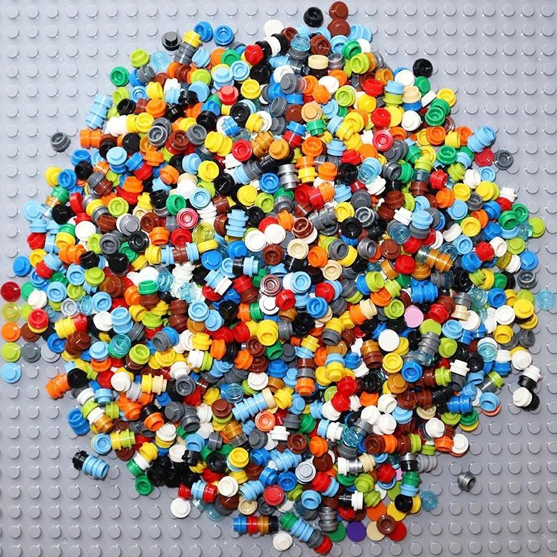 Ungiftig 250 Stück 4073 6141 Platte Rund 1x1 Punkt Moc Zusammenbau Partikel Diy Bausteine 1*1 Figuren Lampe Steine Pädagogisches Spielzeug Für Kinder