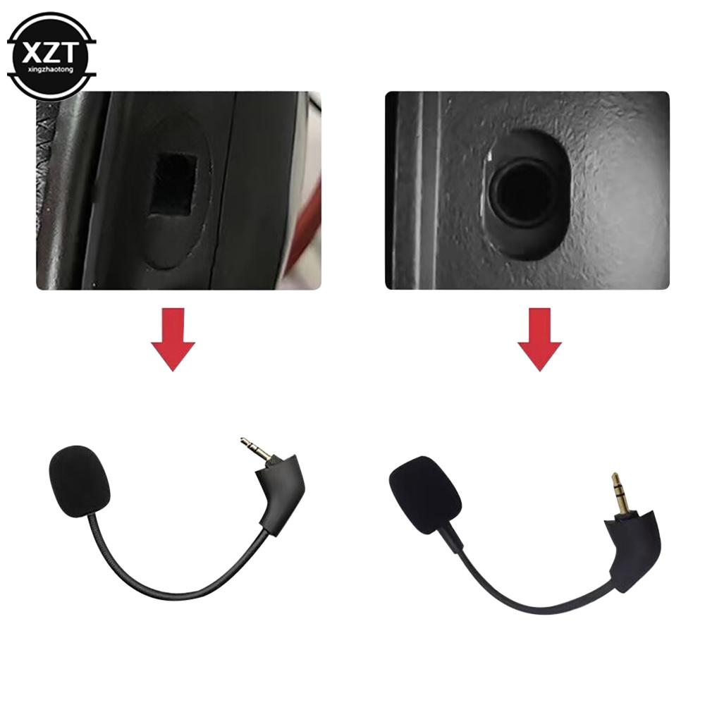 Microfono di Ricambio per Gioco 3,5 mm per Cuffie da Gioco Kingston HyperX Cloud 2 II X Core Pro Silver Cloudx