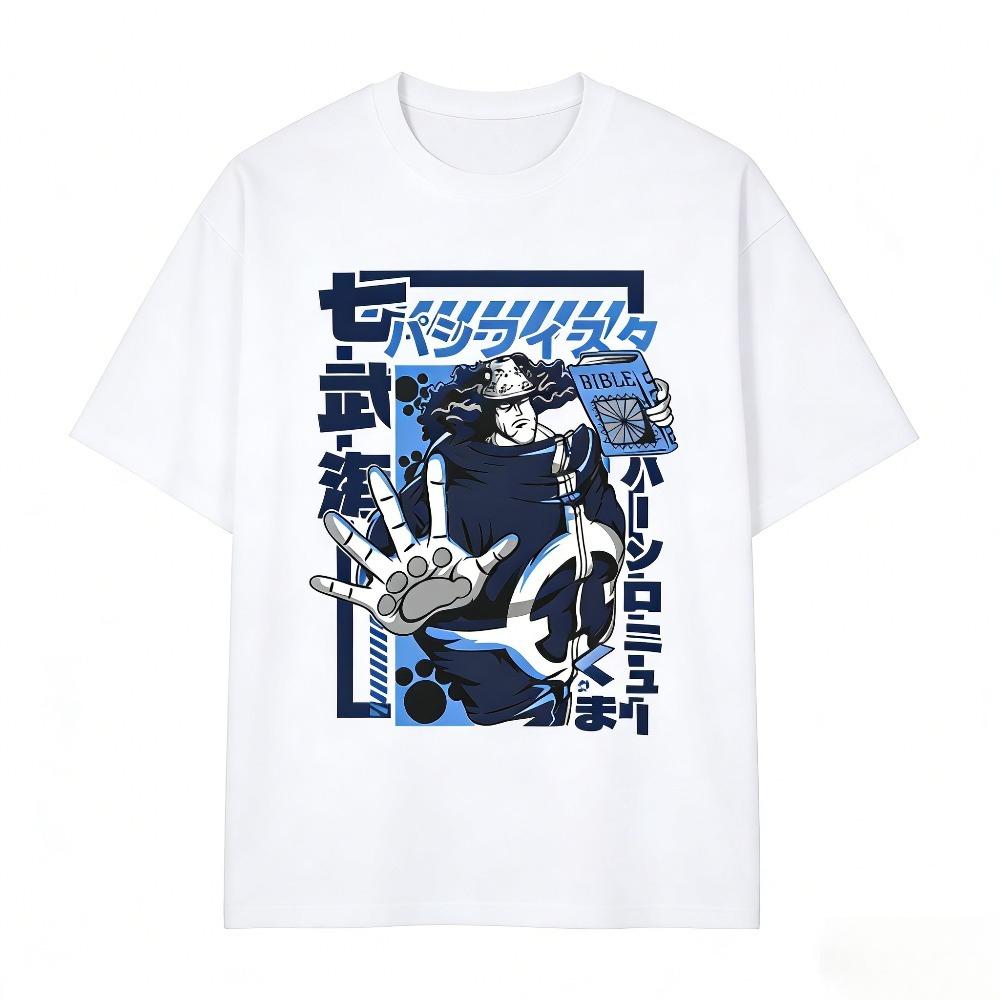One Piece Bartholomew Kuma Unisex T-shirt 2026 Summer New Popular Anime Print American Casual Family Short Sleeved Top