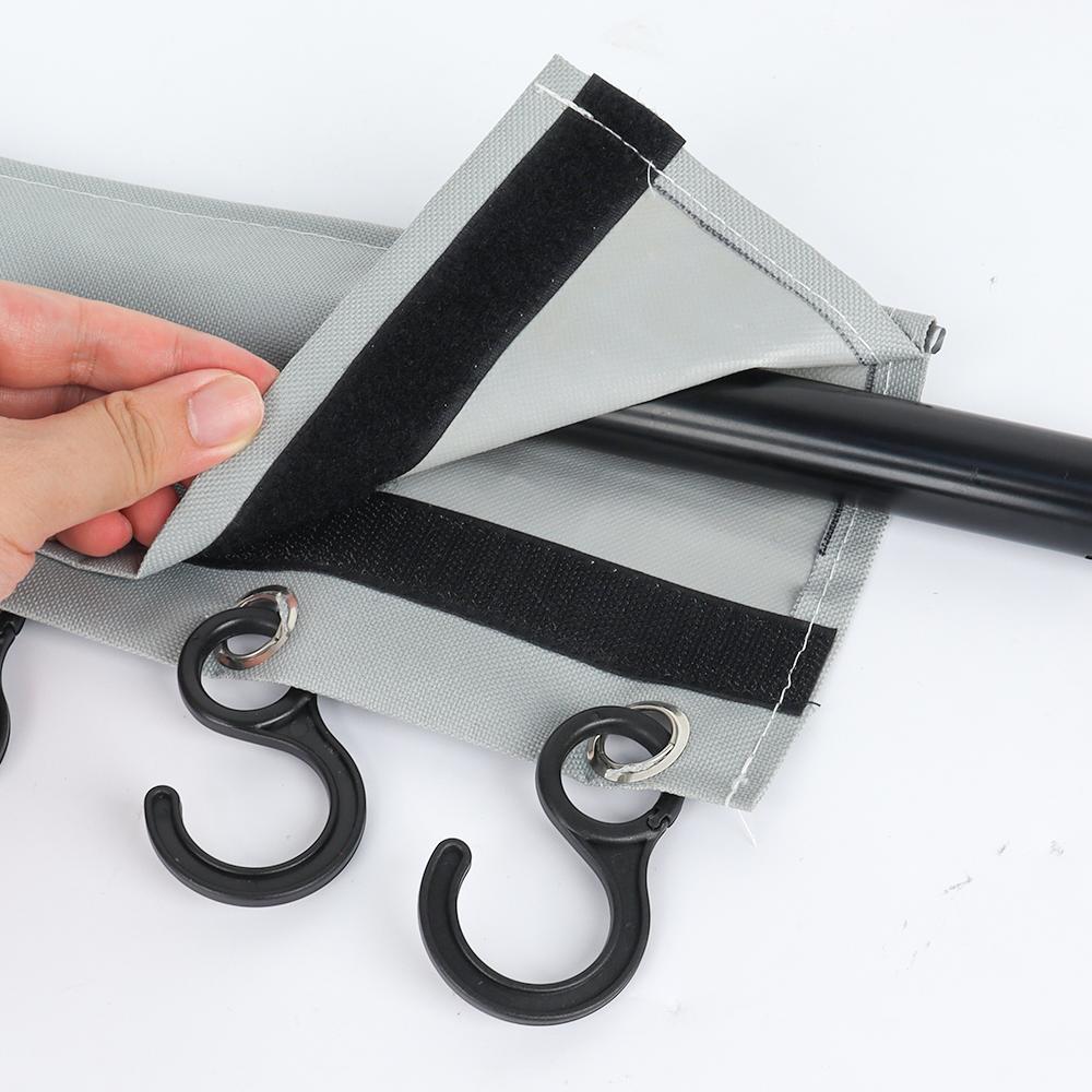 Hook Rail for Keder/Piping Camping Coat Hooks Racks for Caravan Motorhome Keder Piping Rail Strips or Tent Roof Poles