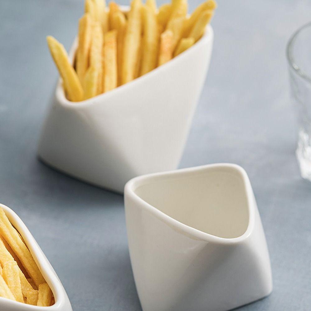 2pcs Ceramic Dessert Bowl Creative Snack Dish Kitchen Organizer Seasoning Bowl  Restaurant