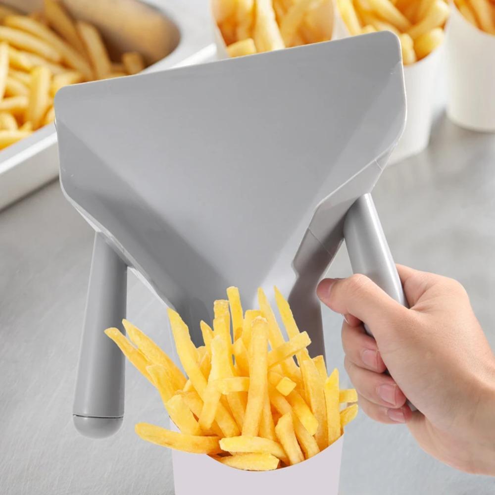 Single/double Handle Chip Scoop Plastic Popcorn Bagger French Fries Shovel  Fried Chicken Shop