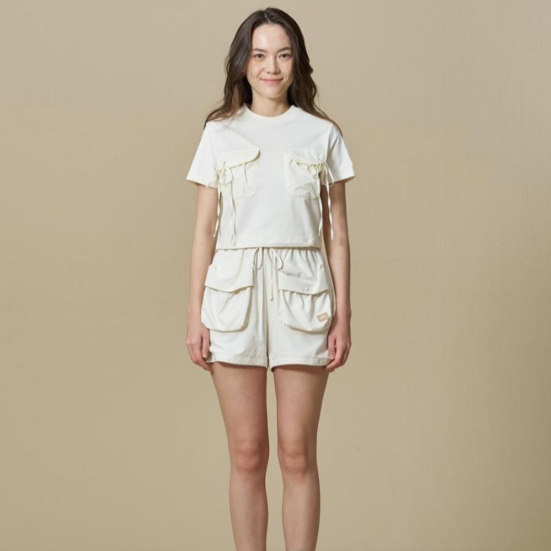 Bbc EarTh Women S Woven PaTch PockeT T ShirT