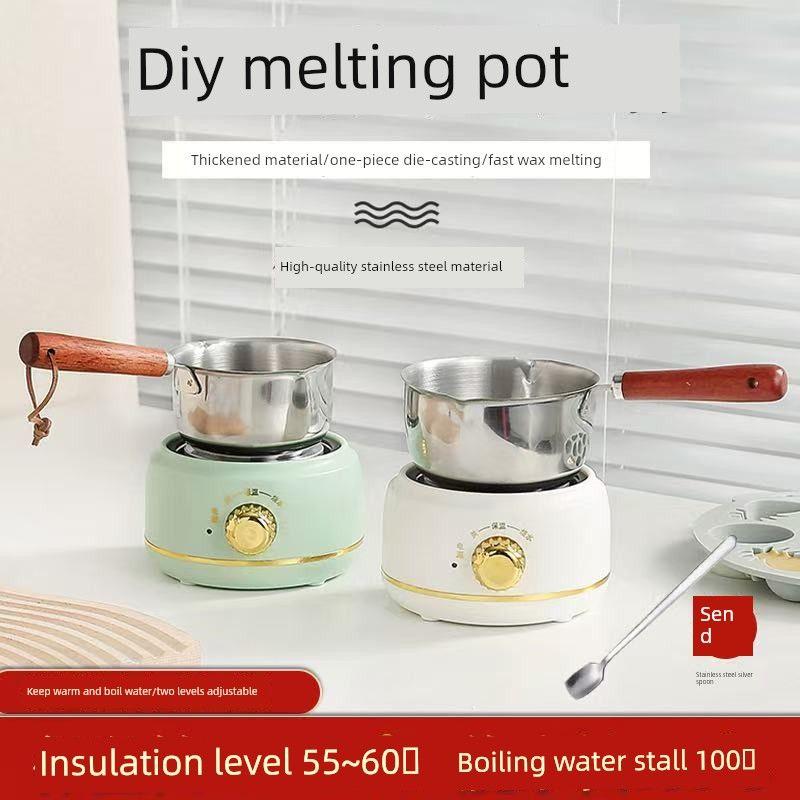 Various DIY Crafting Tools, Melting Pot, Heating Furnace, Insulated Hot Milk Wax Melting Pot, Stainless Steel Small Pot, Wax Melting Pot