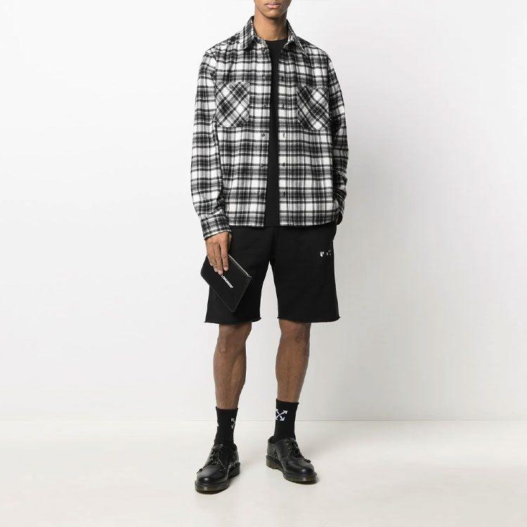 OFF WHITE SS21 Shirt Men's Black OMGA133R21FAB0021000