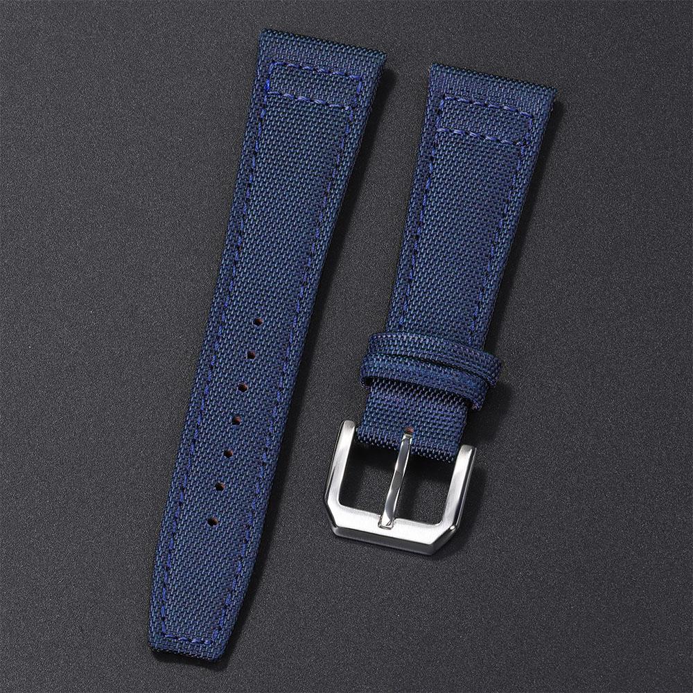Nylon Canvas Watch Strap for IWC Pilot 20mm 21mm 22mm Band Waterproof Sport Wristband Cowhide Watchband Men Women Watch Bracelet