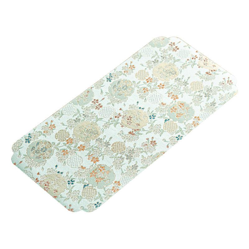 Stone Bamboo Flower, Double-sided Small Tea Mat, Dry Brewing Table Tea Mat, Waterproof, Fabric, Chinese Zen Table Mat, Pot Mat, Cup Mat