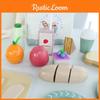 Fruits Wooden And Vegetables Cutting Toy Play Set For Toddler Education Early