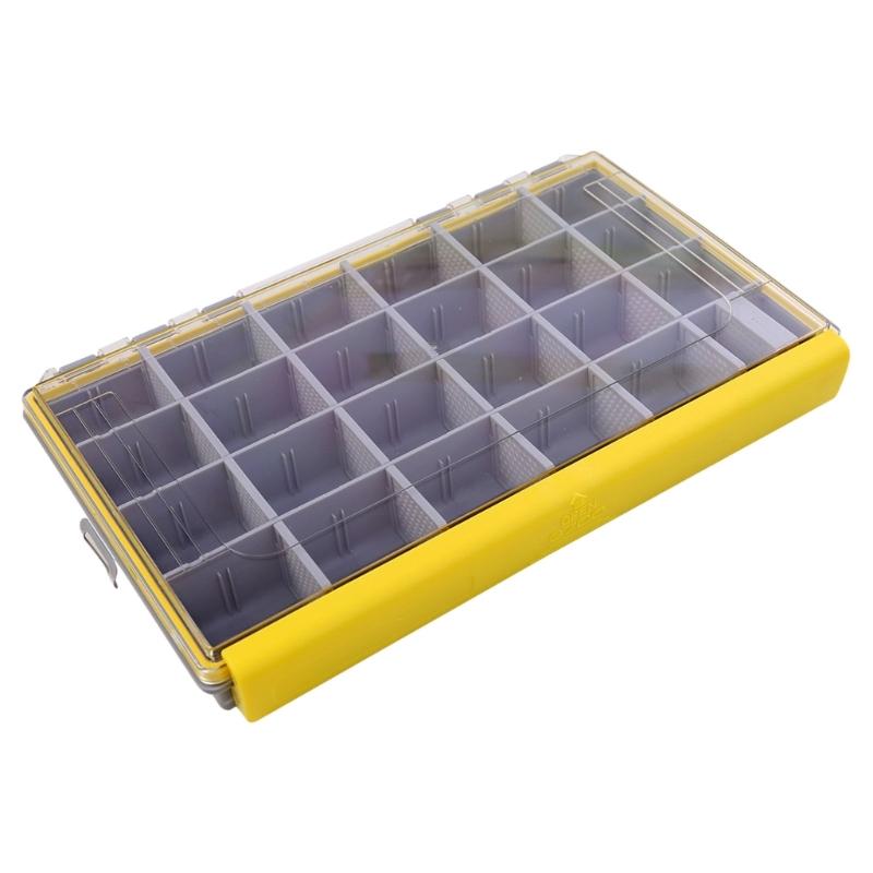 Fishing Tackle Box Lure Storage Box Waterproof Organizers with Removable Dividers Portable Storage Tray Lure Organizers S