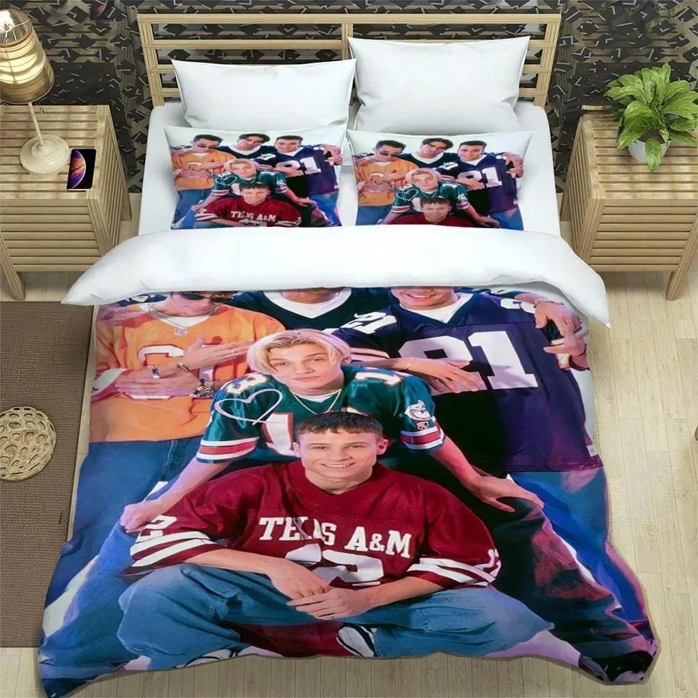 BSB Band Backstreet Boys 3D NEU Bettbezug Kissenbezug Bettwäsche Set Erwachsener Mädchen Schlafzimmer Dekoration Kinder Einzel Doppel Groß