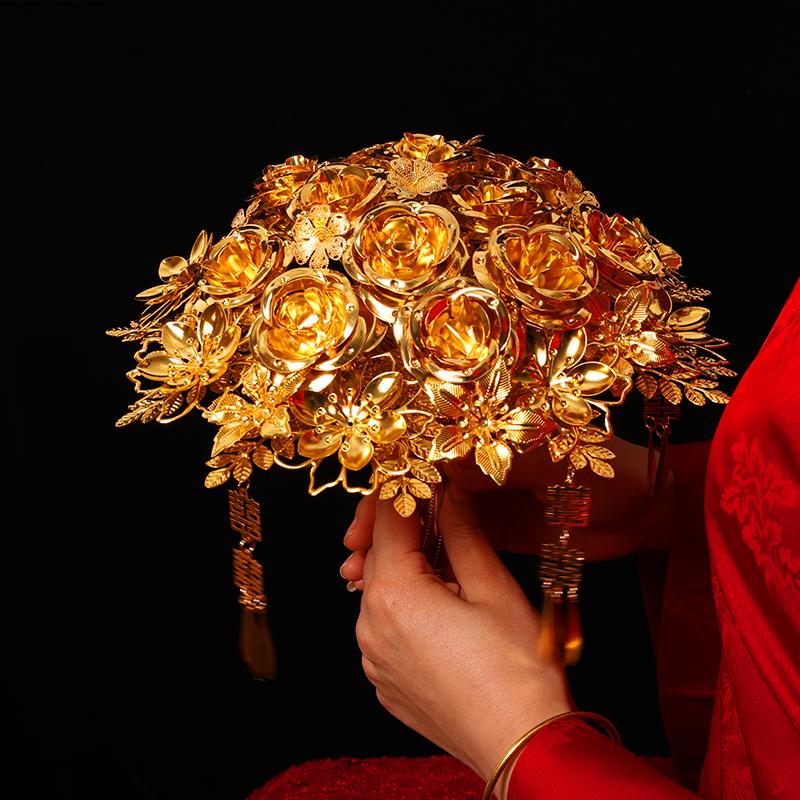 

Набор для создания золотого ручного букета своими руками: Высококачественный золотой подарок для невесты и подружек невесты на китайскую свадьбу