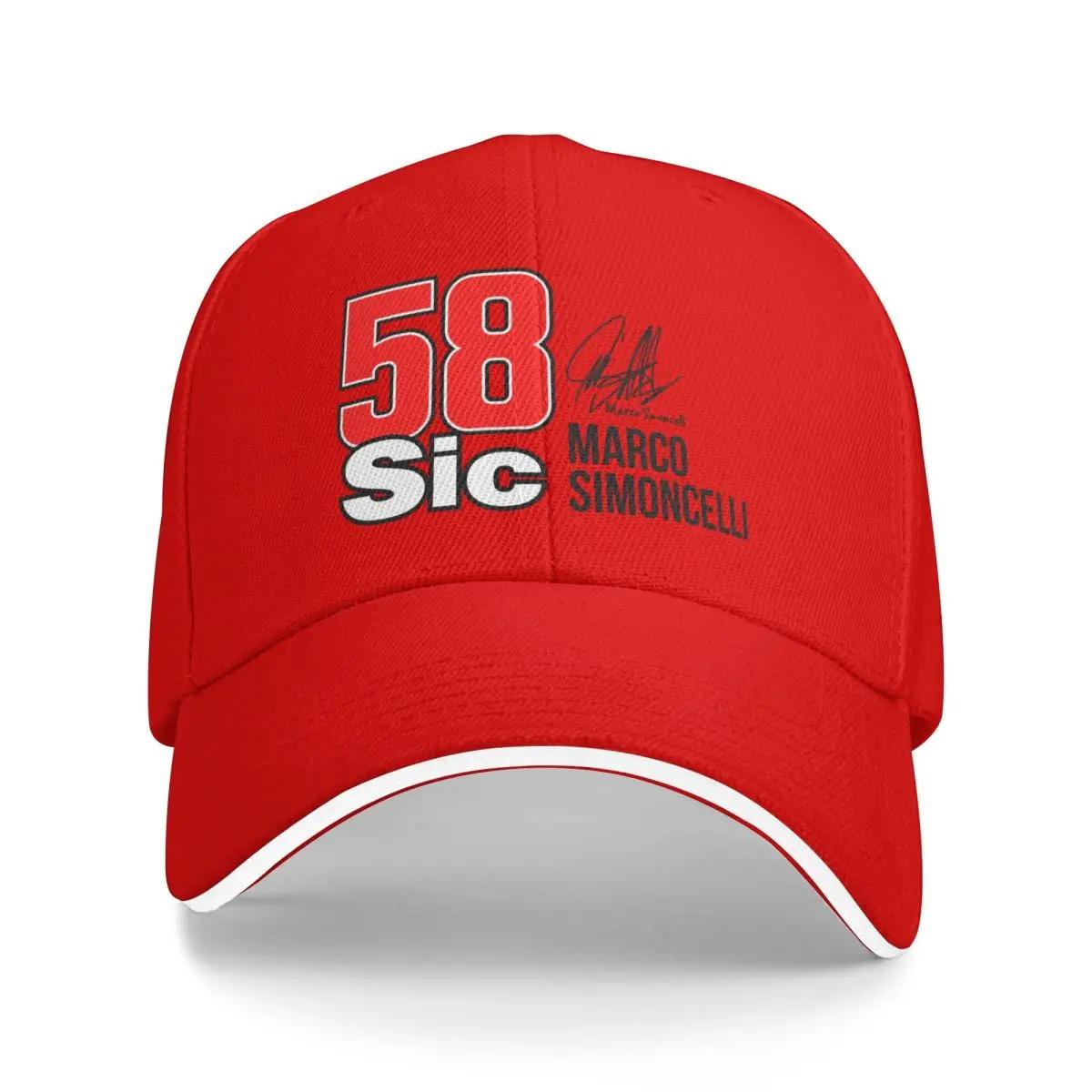 marco simoncelli 58 Baseball Cap Mountaineering Sports Cap Sunhat Sun Hats For Women Men s