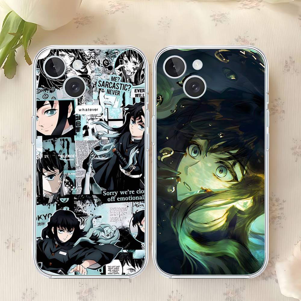Cute T-Tokitos M-Muichiros Phone Case For Iphone17 16 15 11 13 14 Pro Max 7 8 Plus X Xr Xs Max Se2020 12mini Transparent Cov