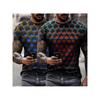 2023 New Men's Unisex Tee T Shirt 3d Print Graphic Optical Illusion Round Neck Casual Short Sleeve Tops Streetwear Man's Tshirt