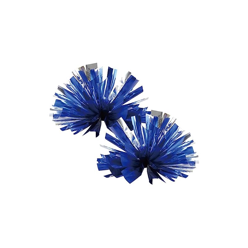 [ARTEC] Easy Cheer Pom Poms Blue Silver 14604 (Sports Day, Pom Poms, Dance, Cheerleader, Glitter, Cheering, Cheer Squad, School Play, Recital)