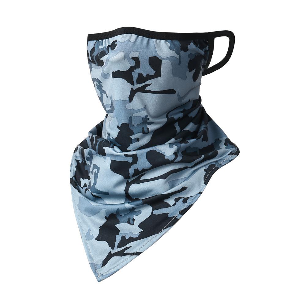 Summer Cycling Face Mask Travel Neck Cover Elastic Scarf Sports Ear-Loop Hiking Men Women UV Protection Bicycle Dust-Proof Mask