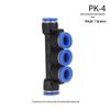 High-Pressure PE Tee & Reducer Pneumatic Quick-Fit Fittings for Air Pipe