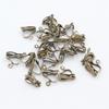 50 Pcs DIY Non-Piercing Triangle Ear Clip Jewelry Accessories with Pendant, Iron-Plated, 25g