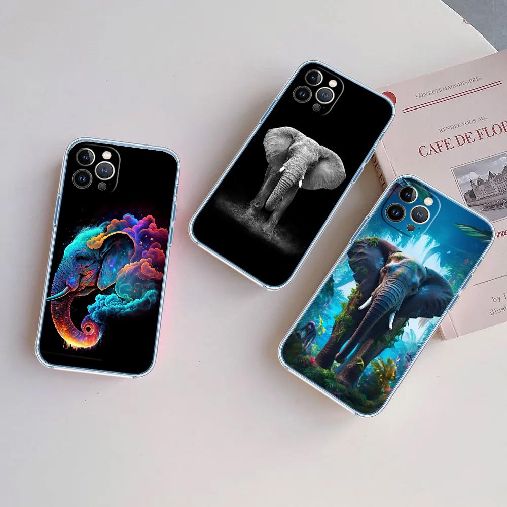 FM2 Animal Elephant Soft Shell Phone Case for Motorola Moto Edge 20 30 40 50 S30 Fusion Ultra Pro Neo Lite + G200 G23
