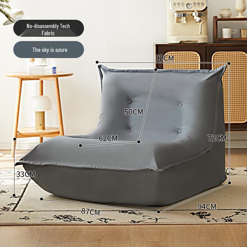 Lazy Caterpillar Beanbag Sofa: Tatami Recliner for Bedroom, Balcony, and Living Room Leisure.