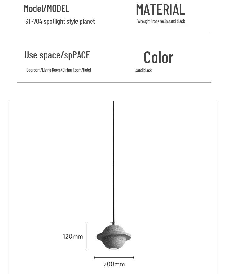 Modern Multicolor Resin Pendant Light for Living Room, Bedroom, or Cafe