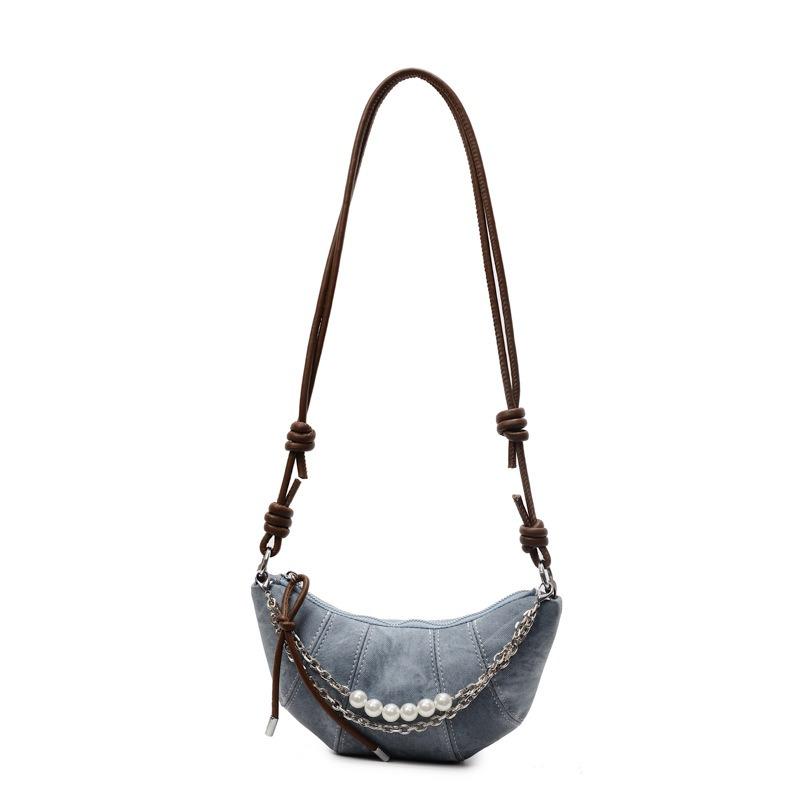 Fashion Bag Women's Simple Casual Dumpling Bag Summer New Niche High-end Oblique Cross Croissant