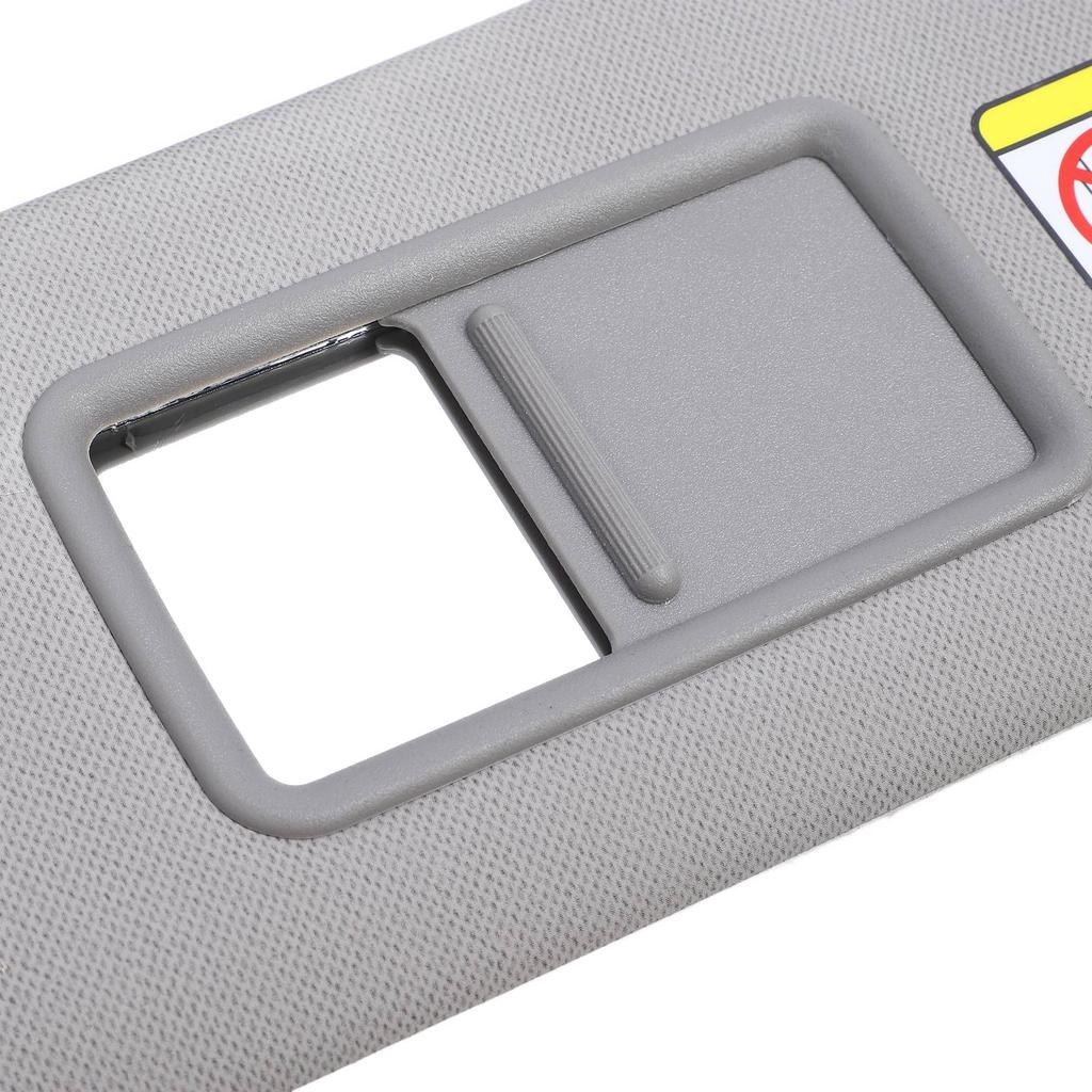 1 Pair Sun Visor 85210‑2V130‑TX Sturdy Grey Sun Shielding Visor Board with Makeup Mirror for Veloste