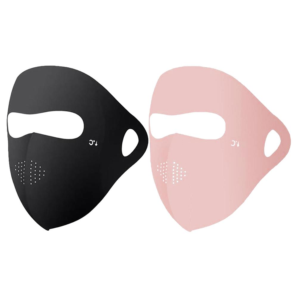 Summer Hyaluronic Acid Facekinis Outdoor Motorcycle Cycling Full Face Sunscreen Mask UPF 50+ Ice Silk Cool UV Protection Cover